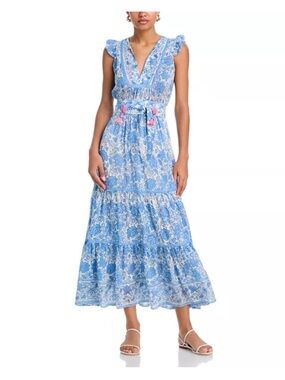 Bell Blue Floral Maxi Dress